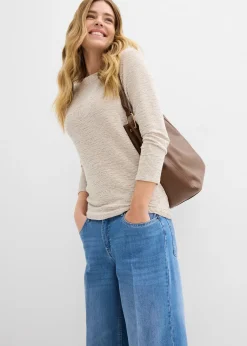 bonprix Jean large taille mi-haute|Femme Tailles Petite