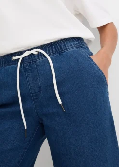 Femme bonprix Jeans|Jean large taille mi-haute, extensible