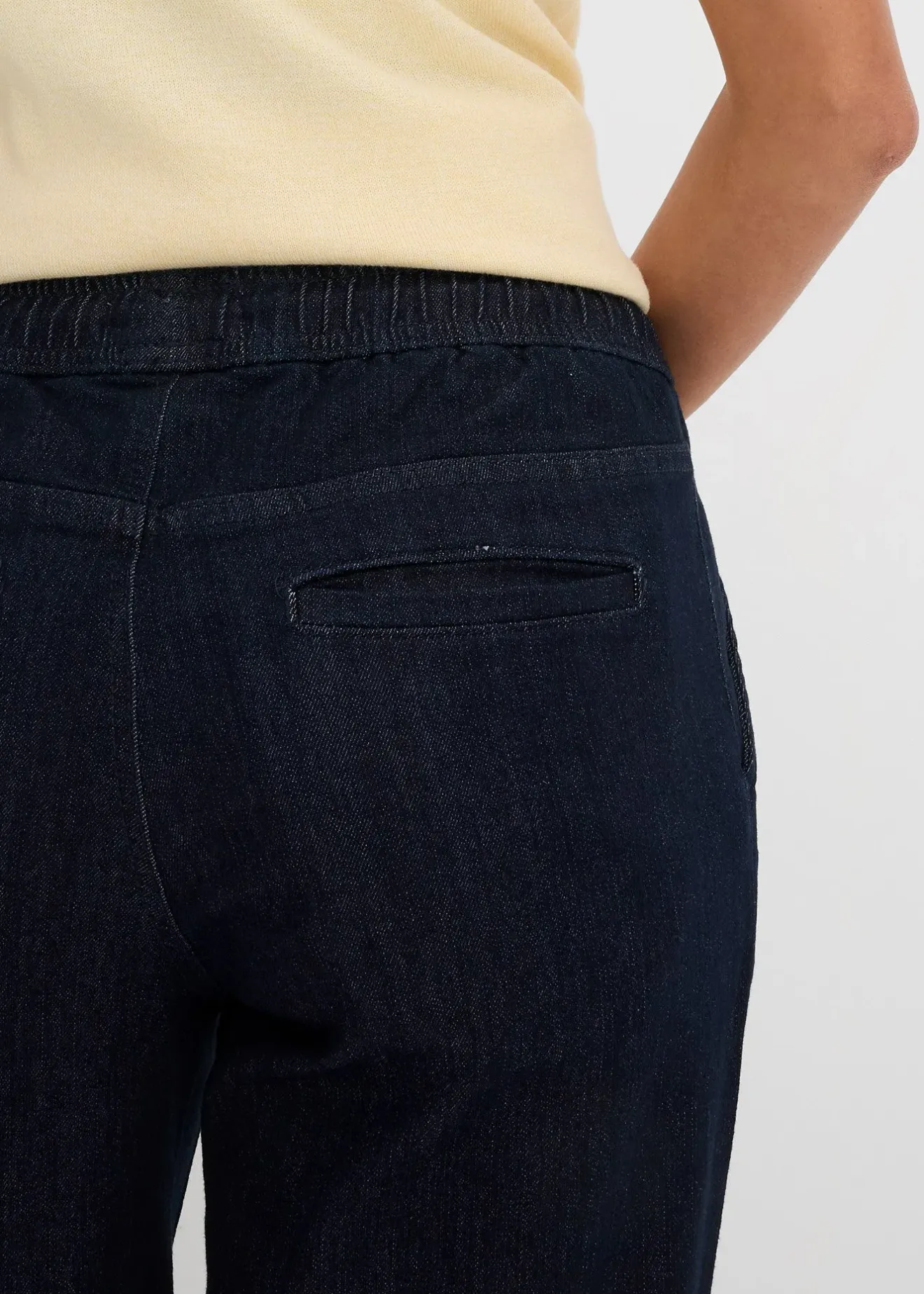 Femme bonprix Tailles Petite|Jean large taille mi-haute, extensible