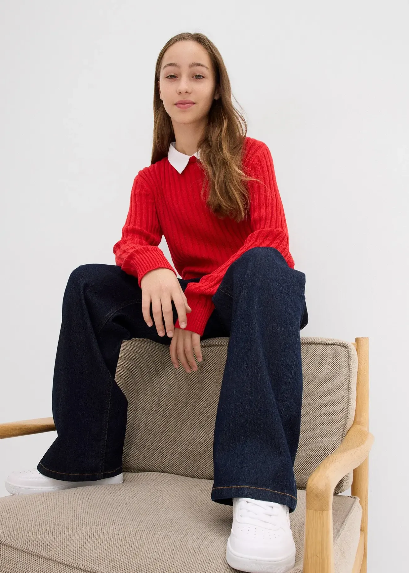 bonprix Jean large taille mi-haute|Enfant Vêtements Enfant|Filles 9-16 Ans·Jeans