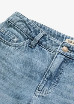 bonprix Jean large taille mi-haute, longueur sol, peu extensible|Femme Tailles Petite