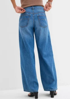 Femme bonprix Jeans|Jean large taille mi-haute