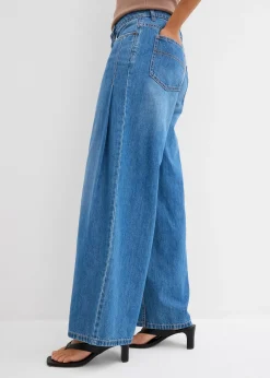 Femme bonprix Jeans|Jean large taille mi-haute