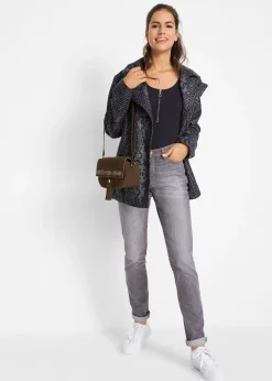 Femme bonprix Tailles Petite|Jean Mom extensible et confortable, taille mi-haute