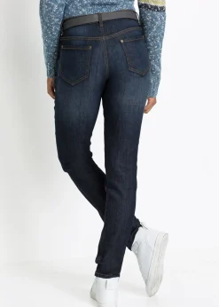 Femme bonprix Jeans|Jean Mom extensible et confortable, taille mi-haute