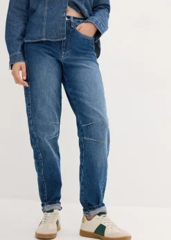 Femme bonprix Jeans|Jean mom, taille haute