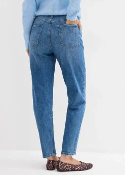 Femme bonprix Jeans|Jean mom taille haute, cropped