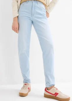 Femme bonprix Jeans|Jean mom taille haute, cropped