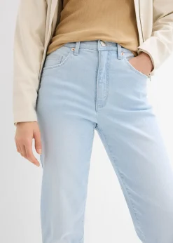 Femme bonprix Jeans|Jean mom taille haute, cropped