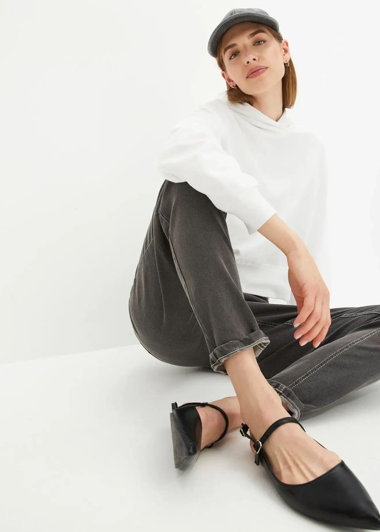 bonprix Jean mom taille haute, extensible|Femme Jeans