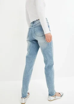 Femme bonprix Jeans|Jean mom taille haute, extensible