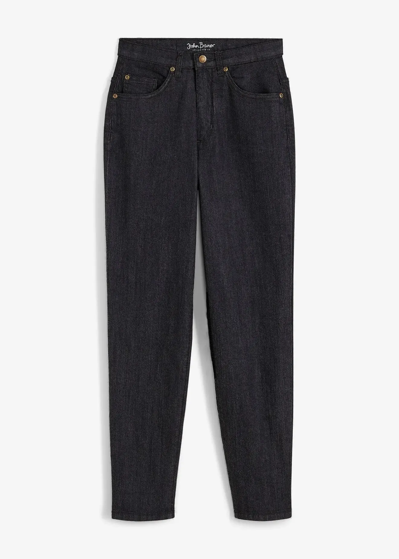 Femme bonprix Jeans|Jean mom taille haute, extensible