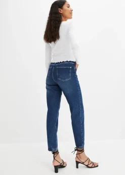 bonprix Jean mom taille haute, peu extensible, cropped|Femme Jeans