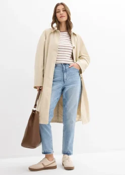 bonprix Jean mom taille haute, peu extensible, cropped|Femme Jeans