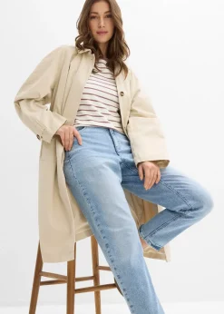 bonprix Jean mom taille haute, peu extensible, cropped|Femme Jeans