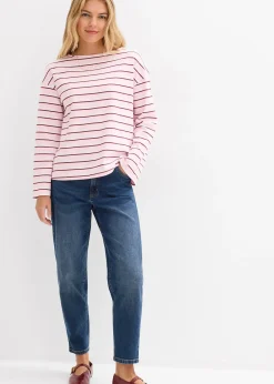 bonprix Jean mom taille haute, raccourci|Femme Jeans