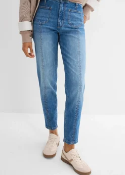 bonprix Jean mom taille haute, raccourci|Femme Jeans