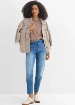 bonprix Jean mom taille haute, raccourci|Femme Jeans
