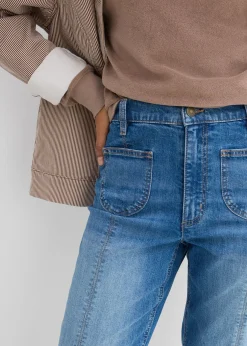 bonprix Jean mom taille haute, raccourci|Femme Jeans