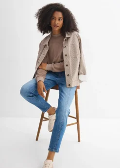 bonprix Jean mom taille haute, raccourci|Femme Jeans