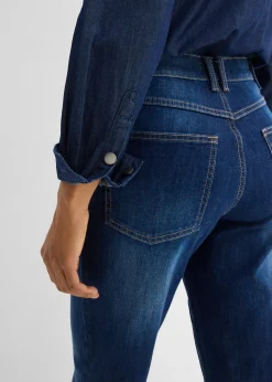 Femme bonprix Jeans|Jean mom taille haute, raccourci