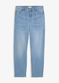 Femme bonprix Jeans|Jean mom taille haute, raccourci