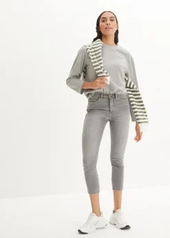 bonprix Jean skinny 7/8 extensible et confortable|Femme Tailles Petite|Jeans