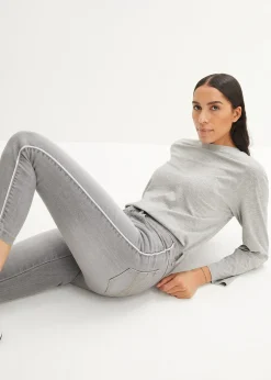 bonprix Jean skinny 7/8 extensible et confortable|Femme Tailles Petite|Jeans