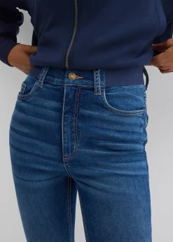 bonprix Jean skinny à taille haute et élastiquée|Femme Tailles Petite