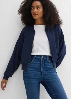 Femme bonprix Jeans|Jean skinny à taille haute et élastiquée