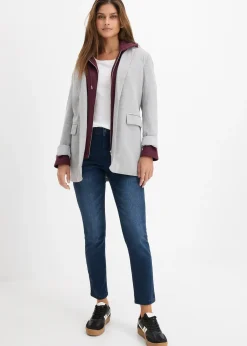 Femme bonprix Jeans|Jean skinny taille haute, cropped