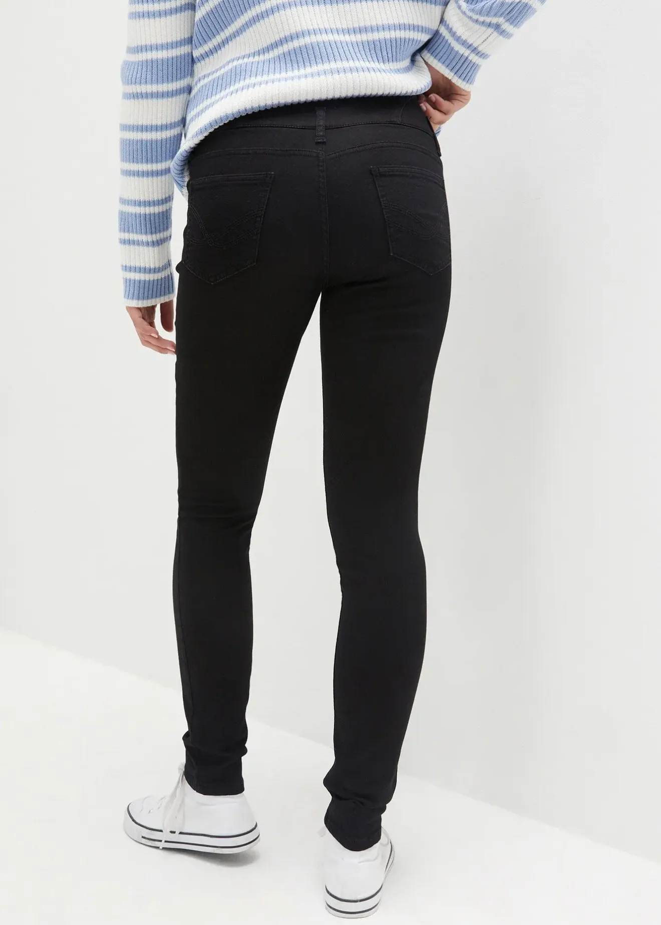 bonprix Jean skinny taille haute, chaud et sculptant|Femme Tailles Petite