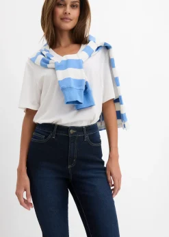 bonprix Jean skinny taille mi-haute, extensible|Femme Jeans