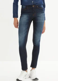 bonprix Jean skinny taille mi-haute, extensible|Femme Tailles Petite