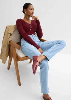 bonprix Jean skinny taille mi-haute, extensible|Femme Jeans|Tailles Petite