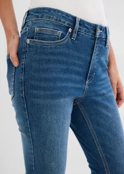 Femme bonprix Jeans|Jean skinny taille mi-haute, cropped