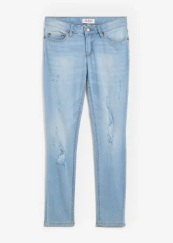 bonprix Jean skinny taille mi-haute, extensible|Femme Tailles Petite