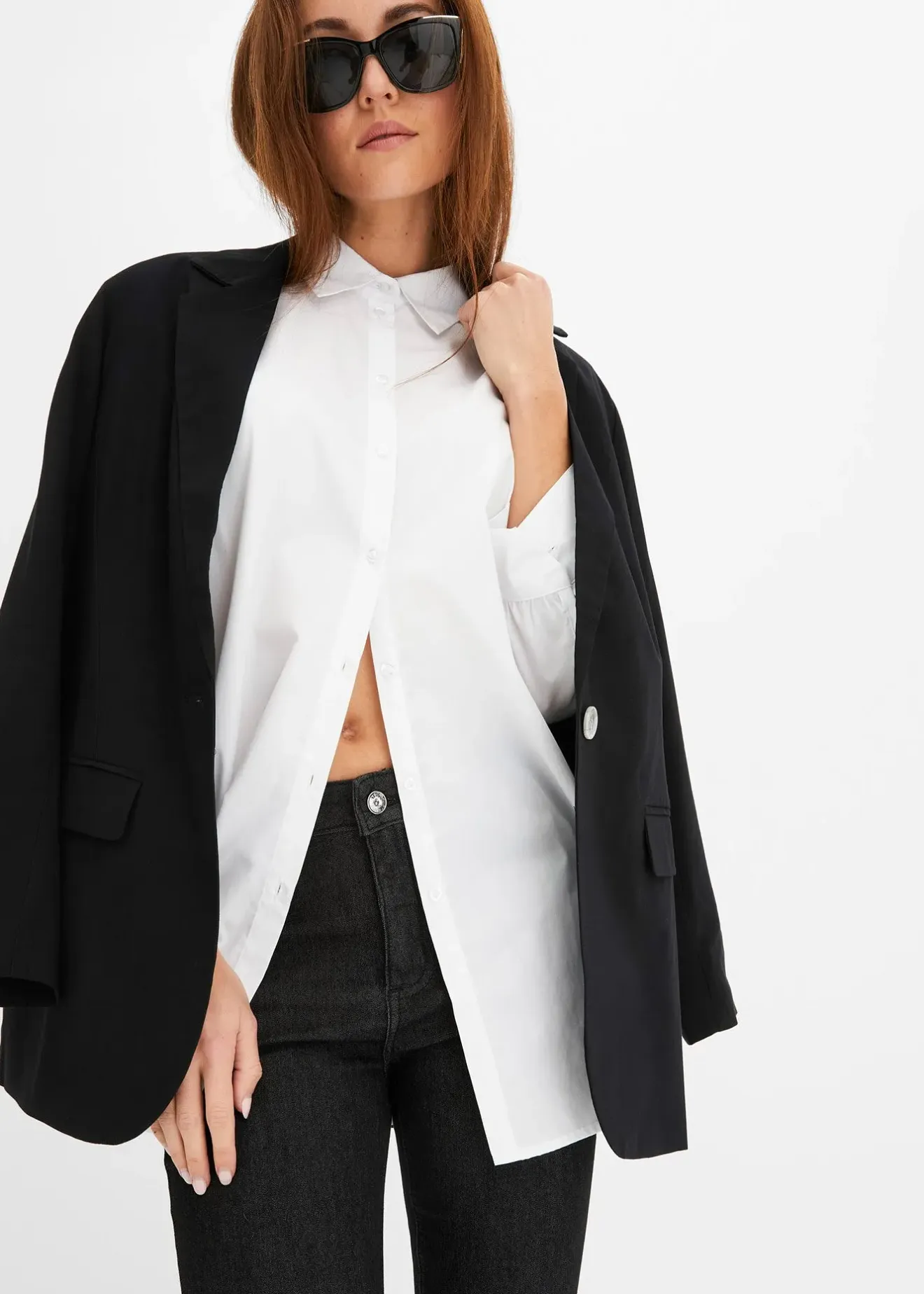 Femme bonprix Jeans|Jean skinny taille mi-haute, super extensible