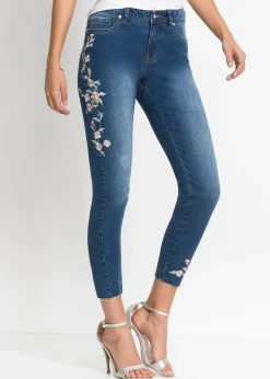bonprix Jean skinny taille mi-haute, raccourci|Femme Jeans