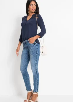 bonprix Jean skinny taille mi-haute, extensible|Femme Jeans