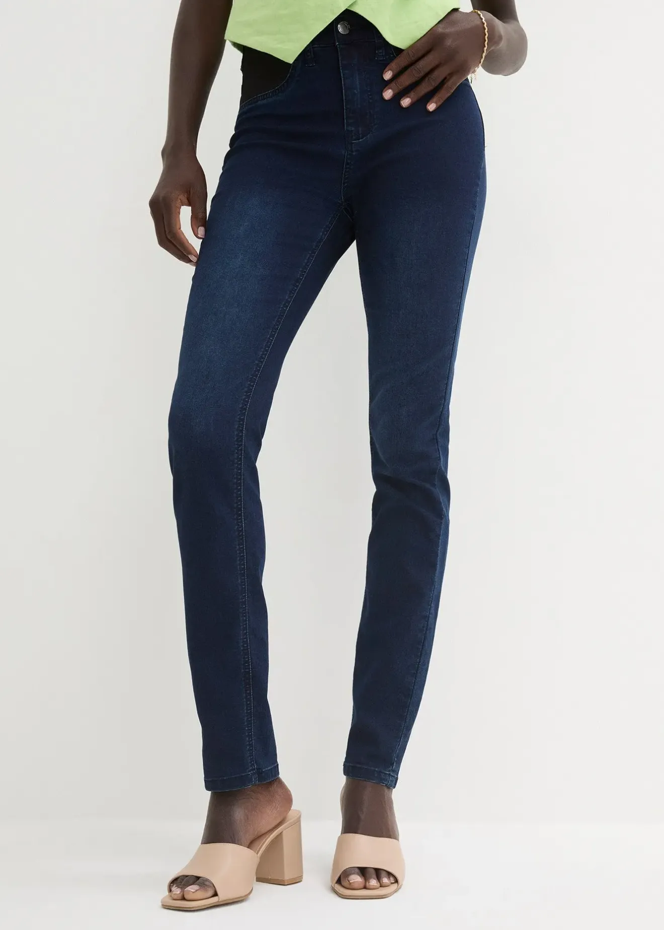 Femme bonprix Jeans|Tailles Petite|Jean skinny taille mi-haute, extensible