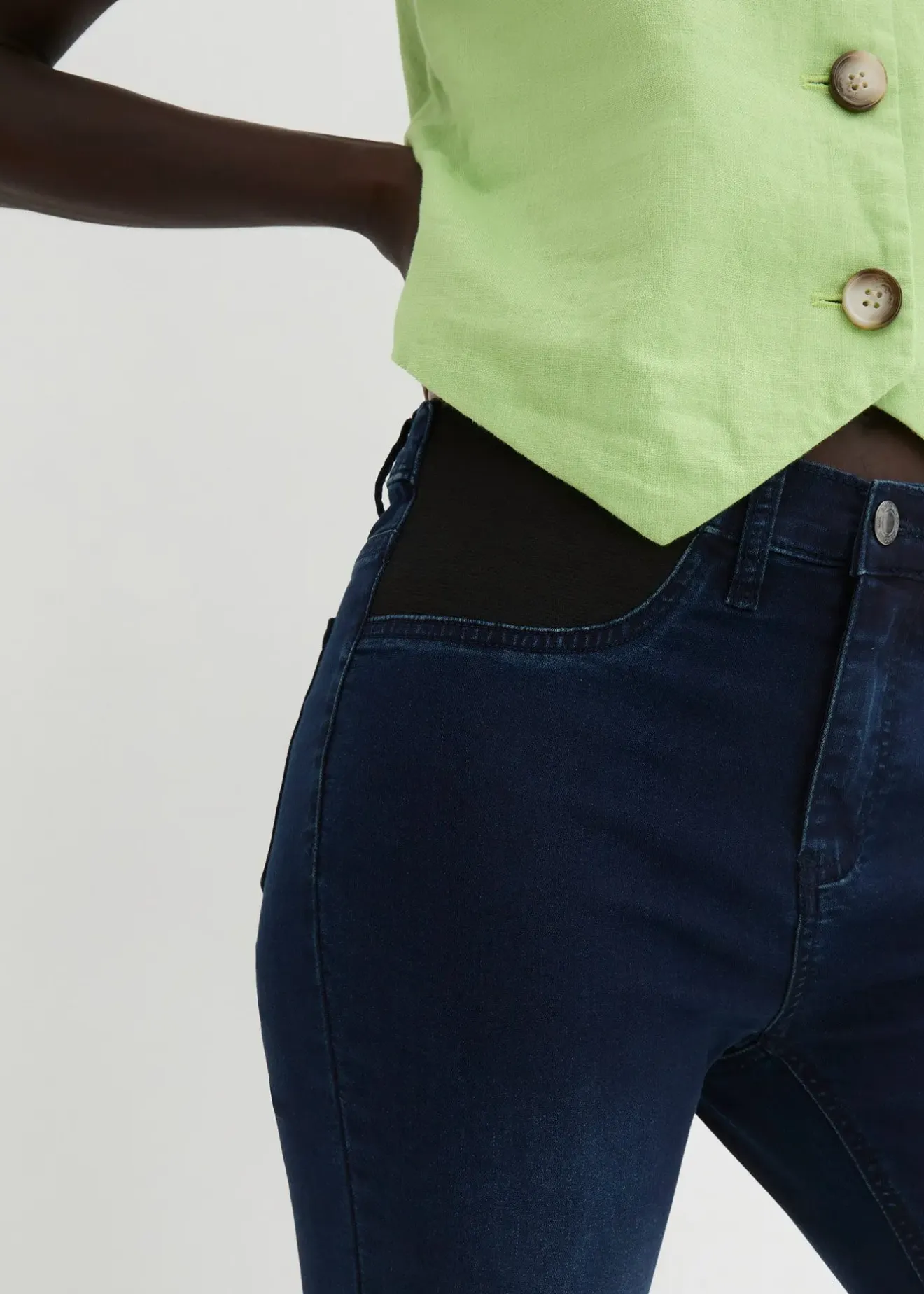 Femme bonprix Jeans|Tailles Petite|Jean skinny taille mi-haute, extensible