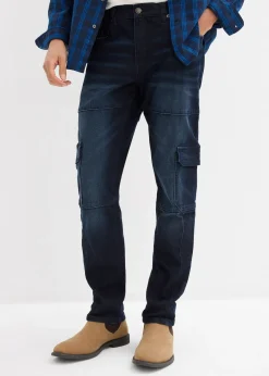 Homme bonprix Jeans|Jean slim extensible poches cargo, droit