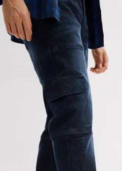 Homme bonprix Jeans|Jean slim extensible poches cargo, droit