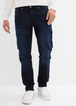 bonprix Jean slim extensible poches cargo, droit|Homme Jeans