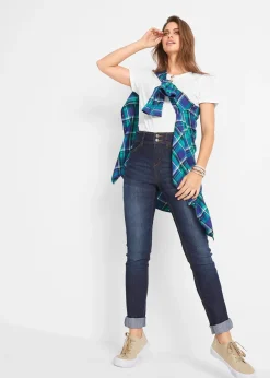 bonprix Jean slim taille haute, extensible et confortable|Femme Jeans