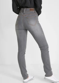 Femme bonprix Jeans|Jean slim taille haute, extensible et confortable