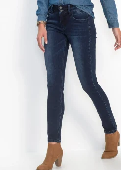 Femme bonprix Jeans|Jean slim taille haute, sculptant et ultra-souple