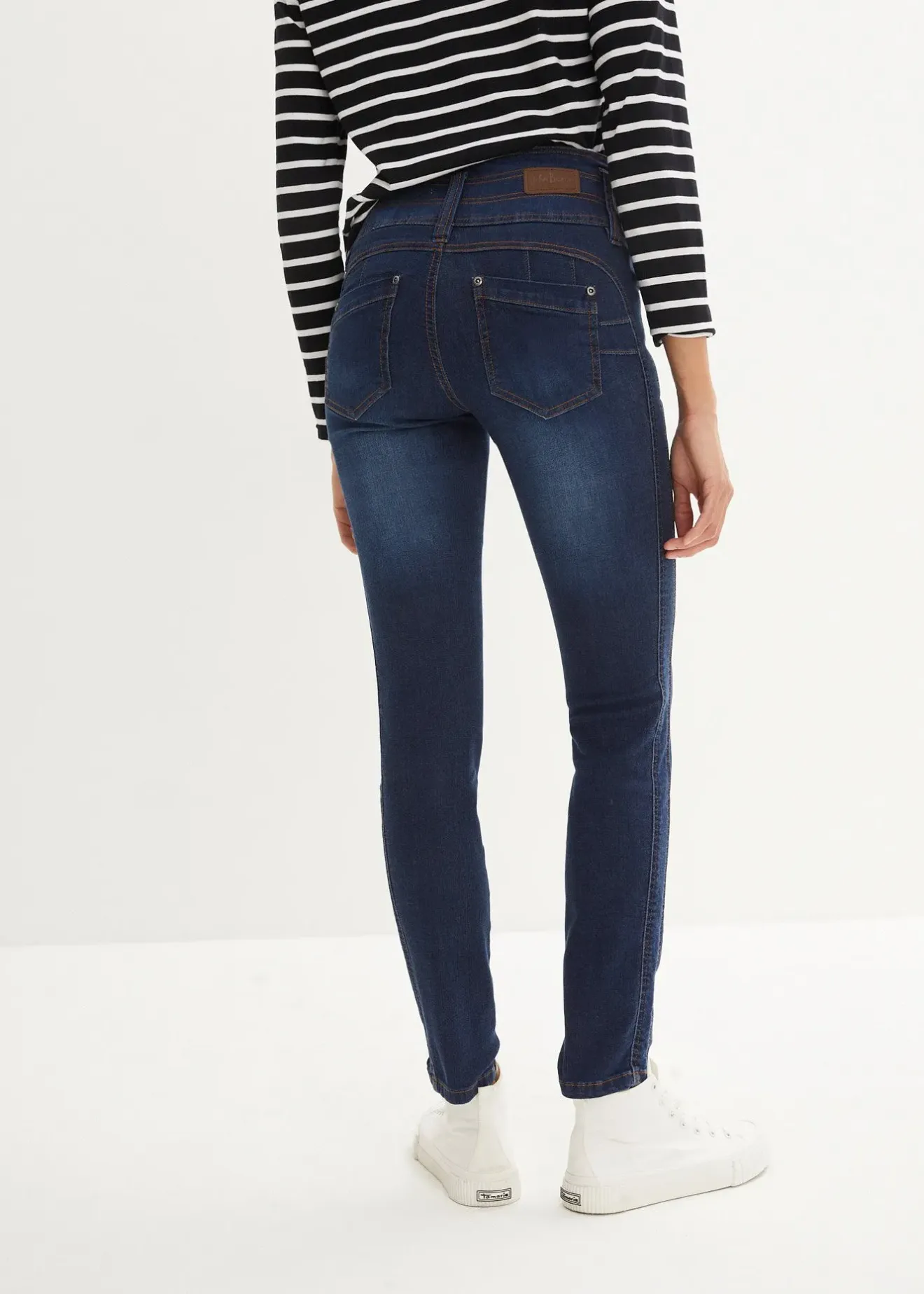 Femme bonprix Jeans|Jean slim taille haute, sculptant