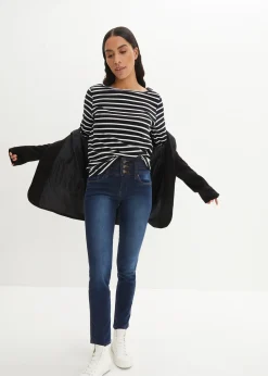 Femme bonprix Jeans|Jean slim taille haute, sculptant